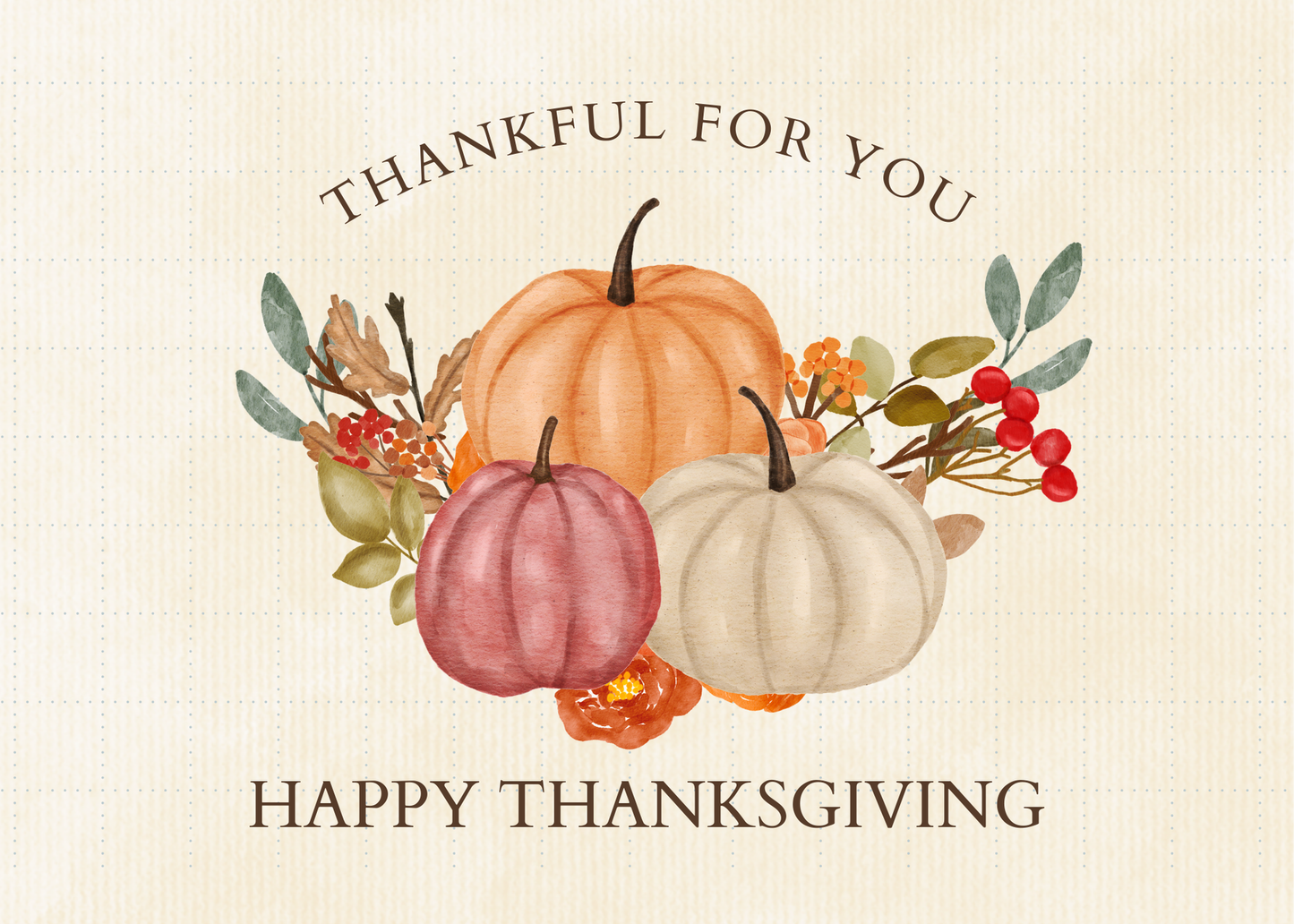 Thankful for you (Pack of 5)