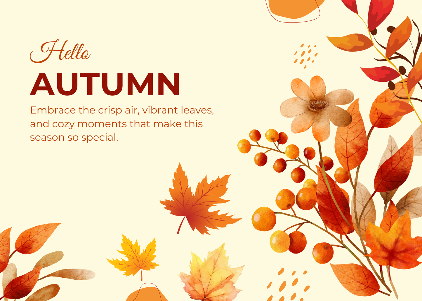 Hello Autumn!