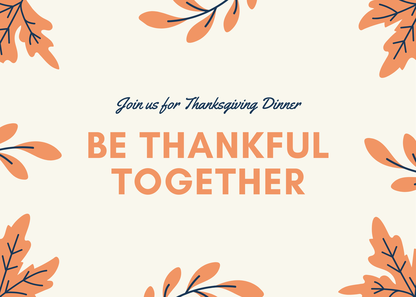 Thanksgiving Dinner Invitation