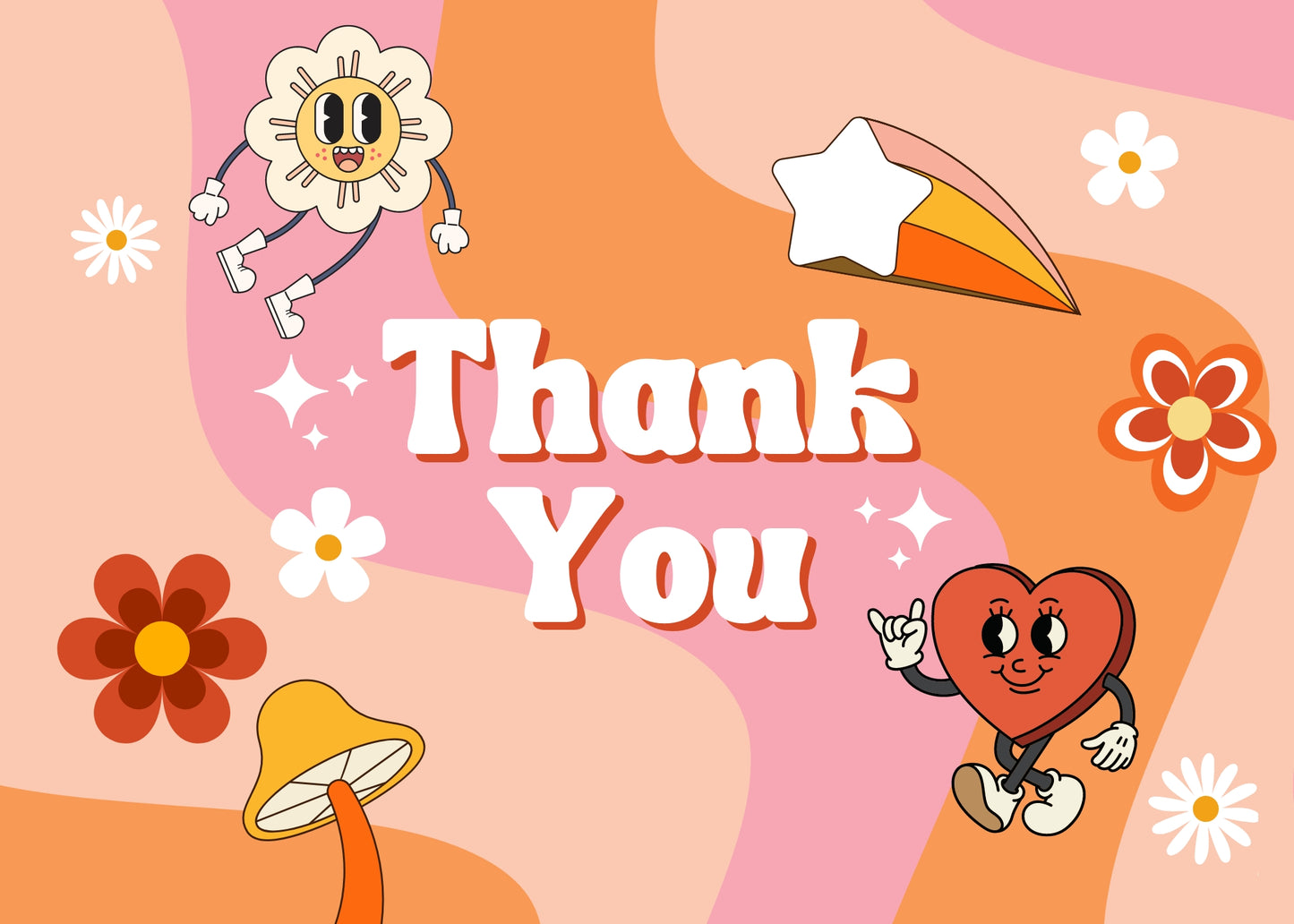 Thank You Heart Cartoon