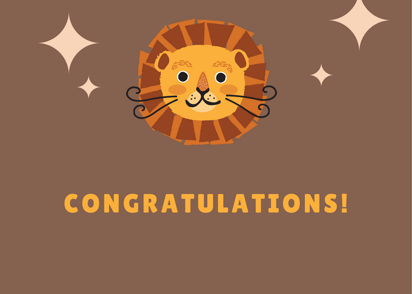 Your Lion, Says Congratulations!