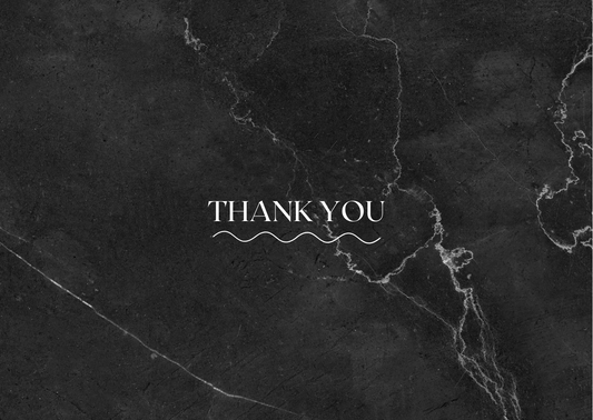 A minimalist thank you